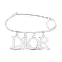 DIOR Brass Brooches Men's Silver