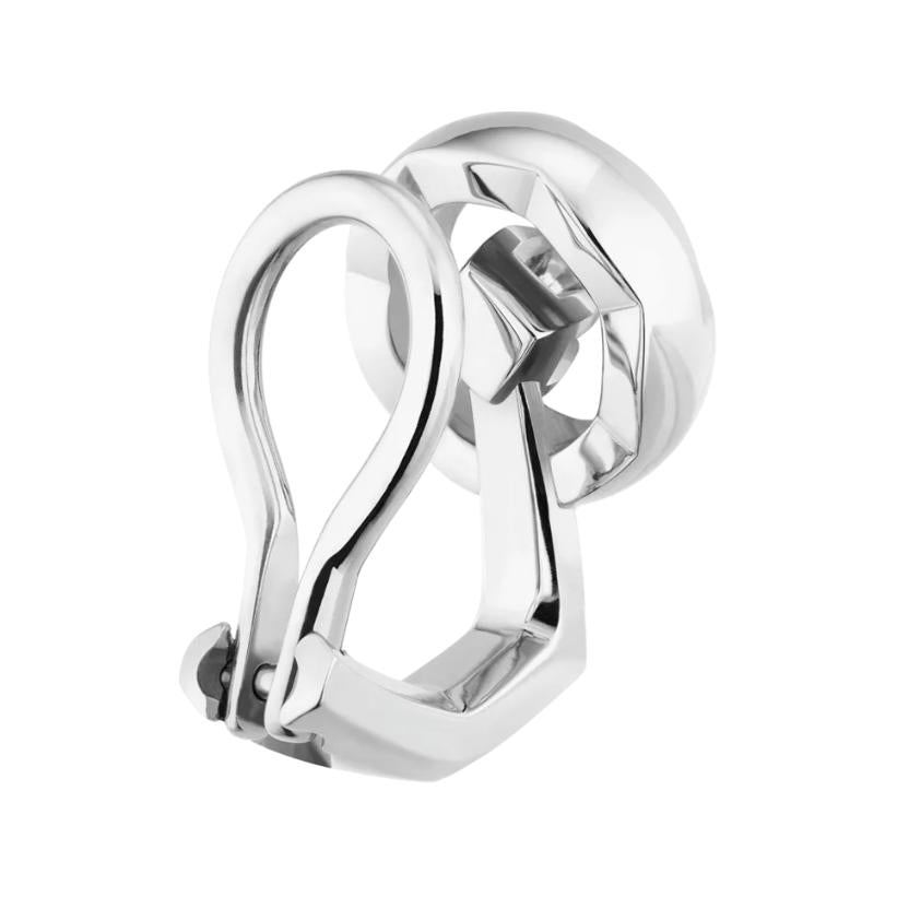 CHANEL Diamond Earrings Women's Silver