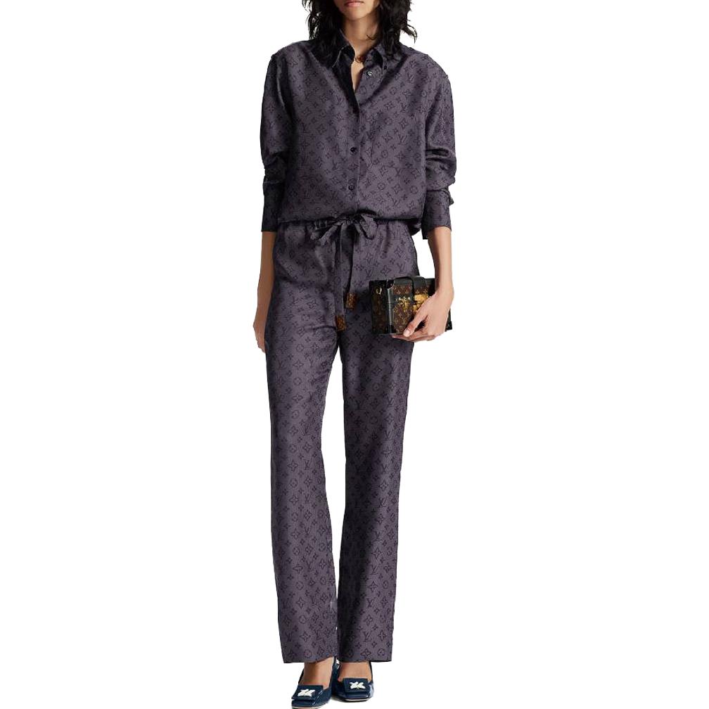 LOUIS VUITTON Casual Pants Women's Black