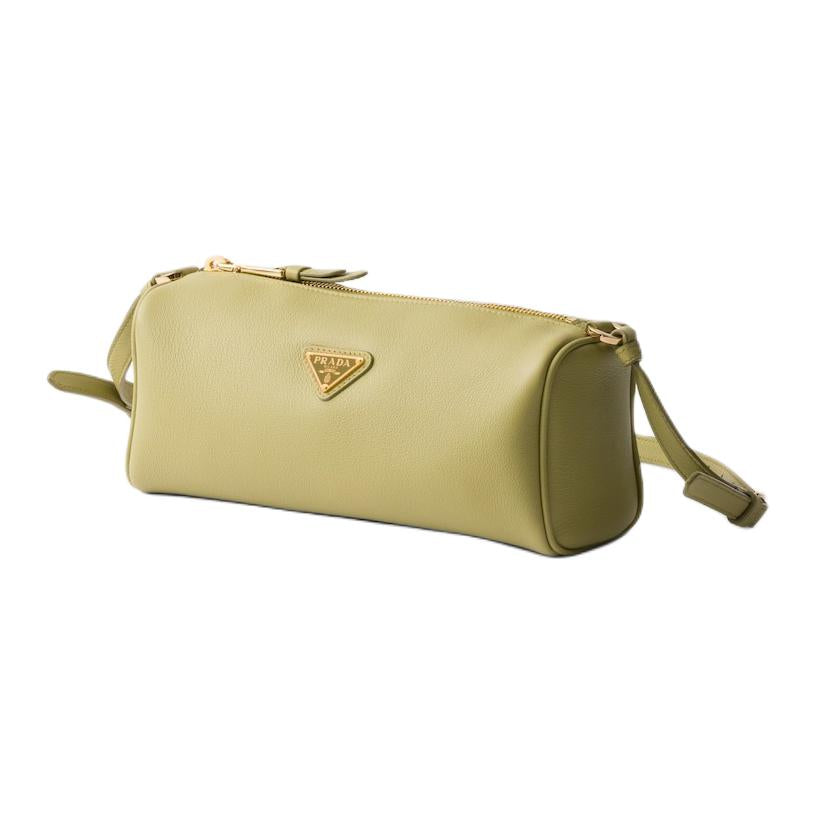 PRADA Calfskin Shoulder Bag Regular Women's Light Grass Green