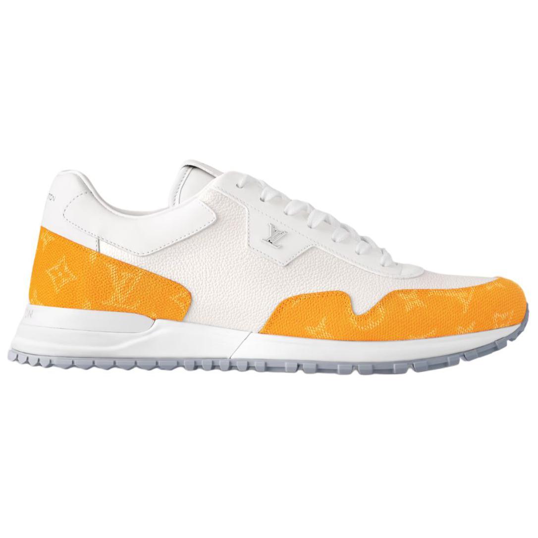 LOUIS VUITTON Run Away 2025 Spring Men's Collection Low-Top Casual Shoes Men's White Yellow