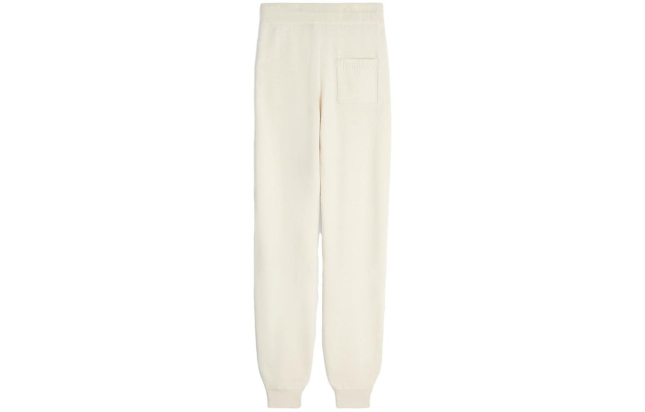 CELINE Knitted Sweatpants Women's White