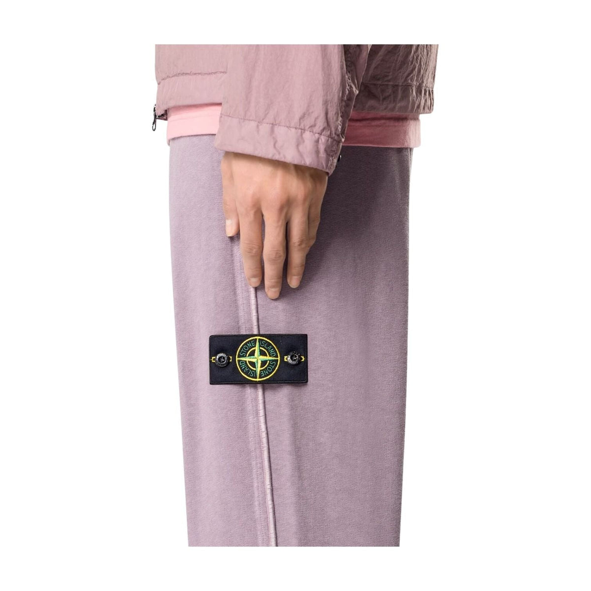 STONE ISLAND 6200012 Malfile Fleece Old Effect Sweatpants 'Purple Gray' L1S156200012S0060V018F