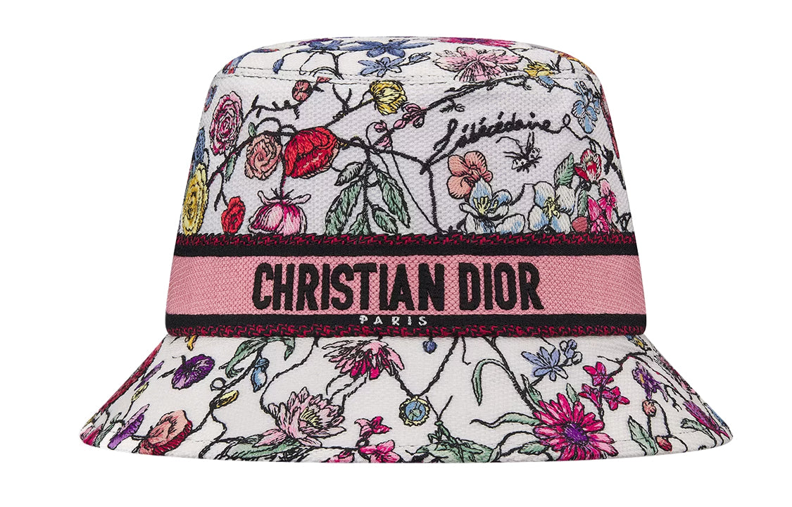 DIOR Cotton Bucket Hats Women's Multicolor