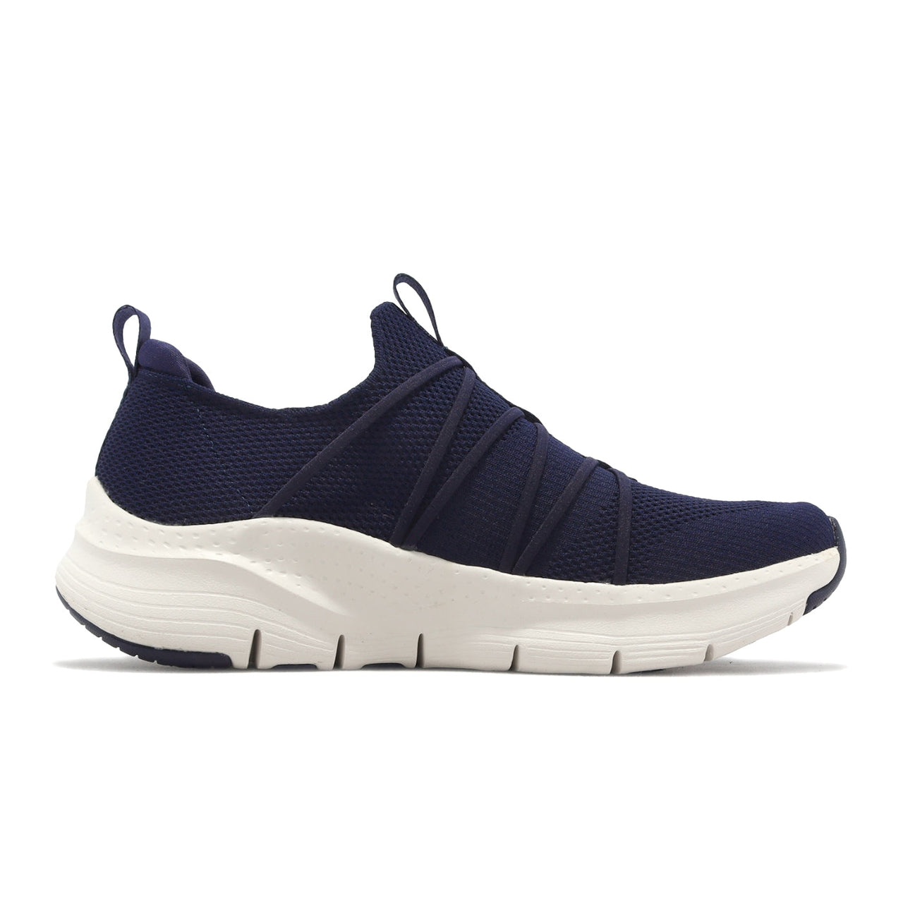 (WMNS) Skechers Arch Fit All Tied 'Navy White' 149564-NVY