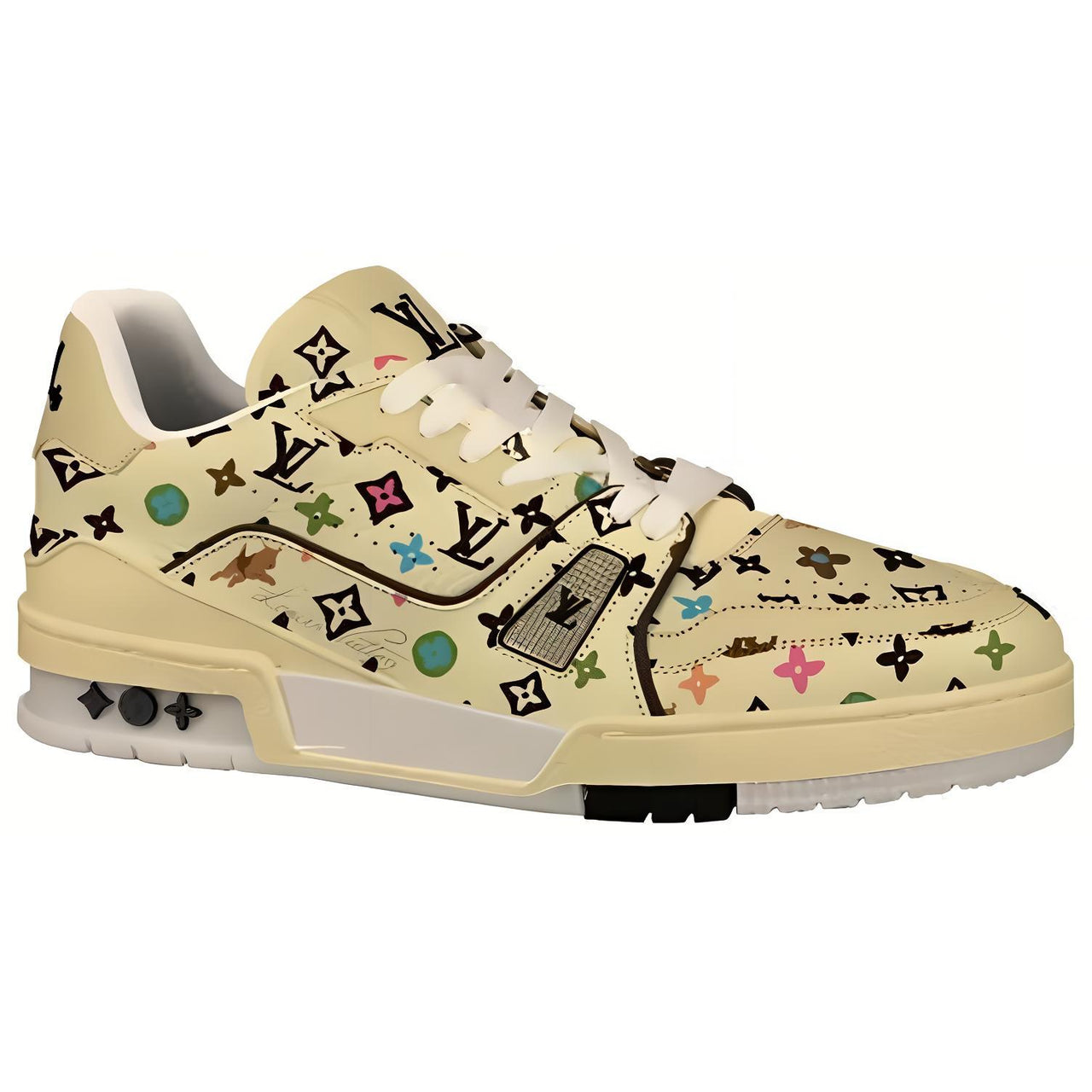 Tyler x LOUIS VUITTON Trainer Low-Top Skateboard Shoes Unisex Beige