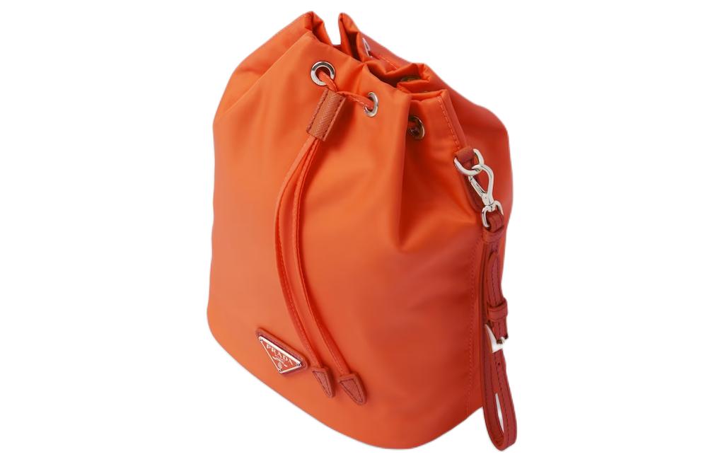 PRADA Fabric Portable Clutch Women's Orange