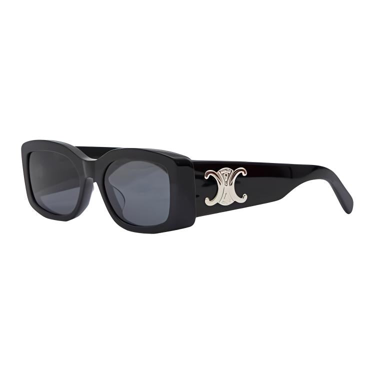 CELINE Acetate Rectangular Sunglasses Women's Black