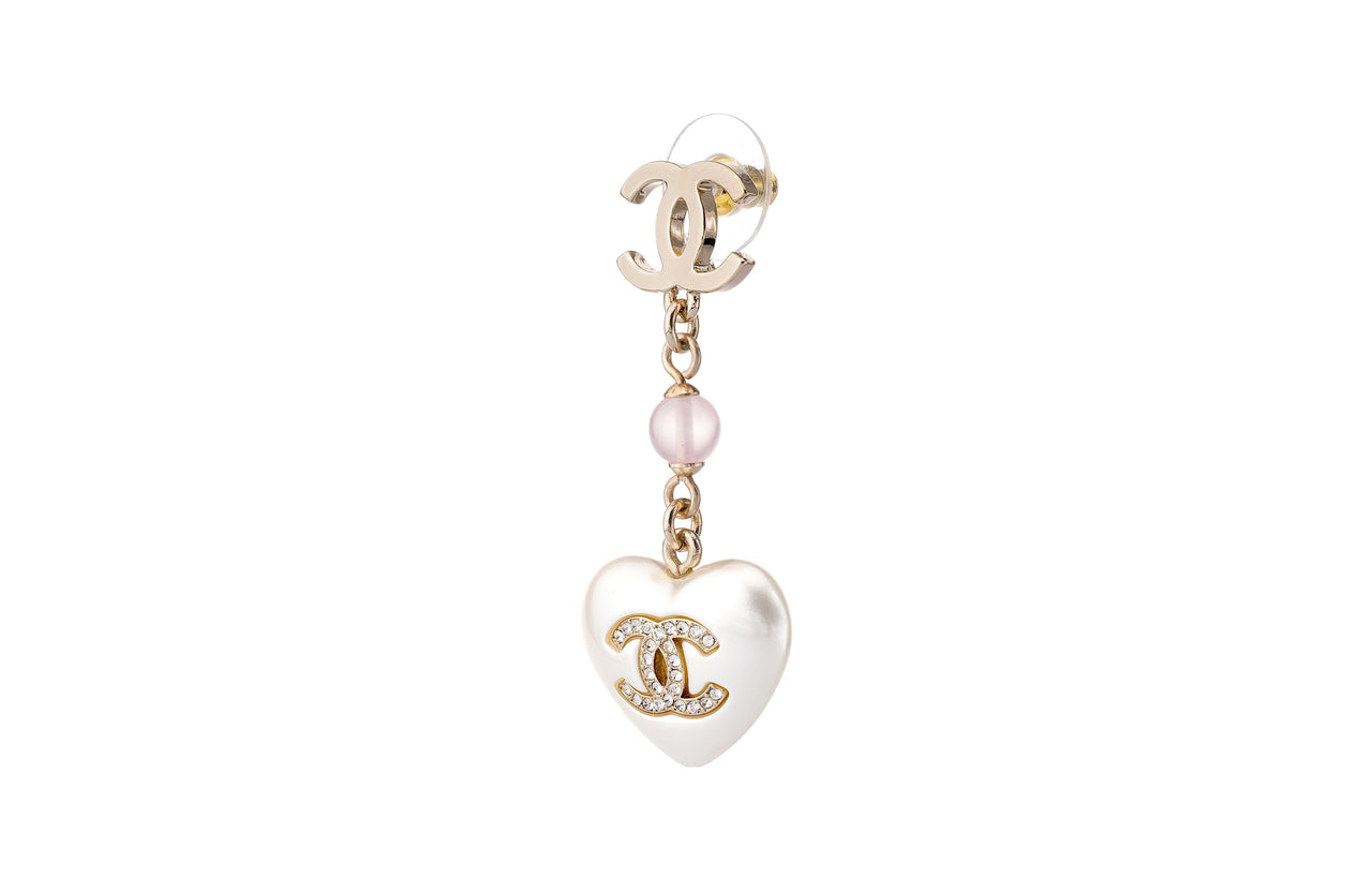 CHANEL Earrings Women's Gold