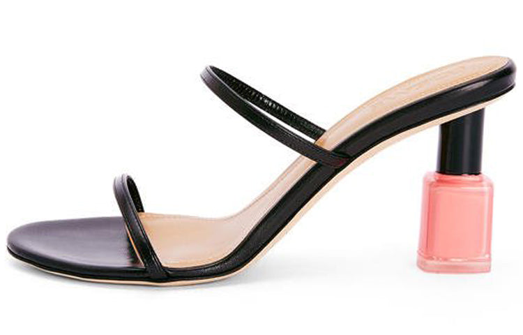 LOEWE Slide Slippers Women's Black Pink