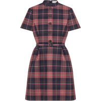DIOR FW24 Short-Sleeved Dresses Women's Gray Pink Mix