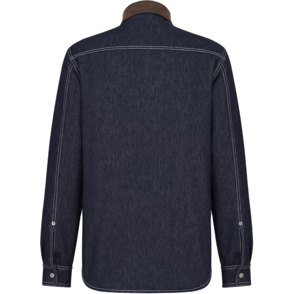 DIOR Collared Button Up Denim Shirt