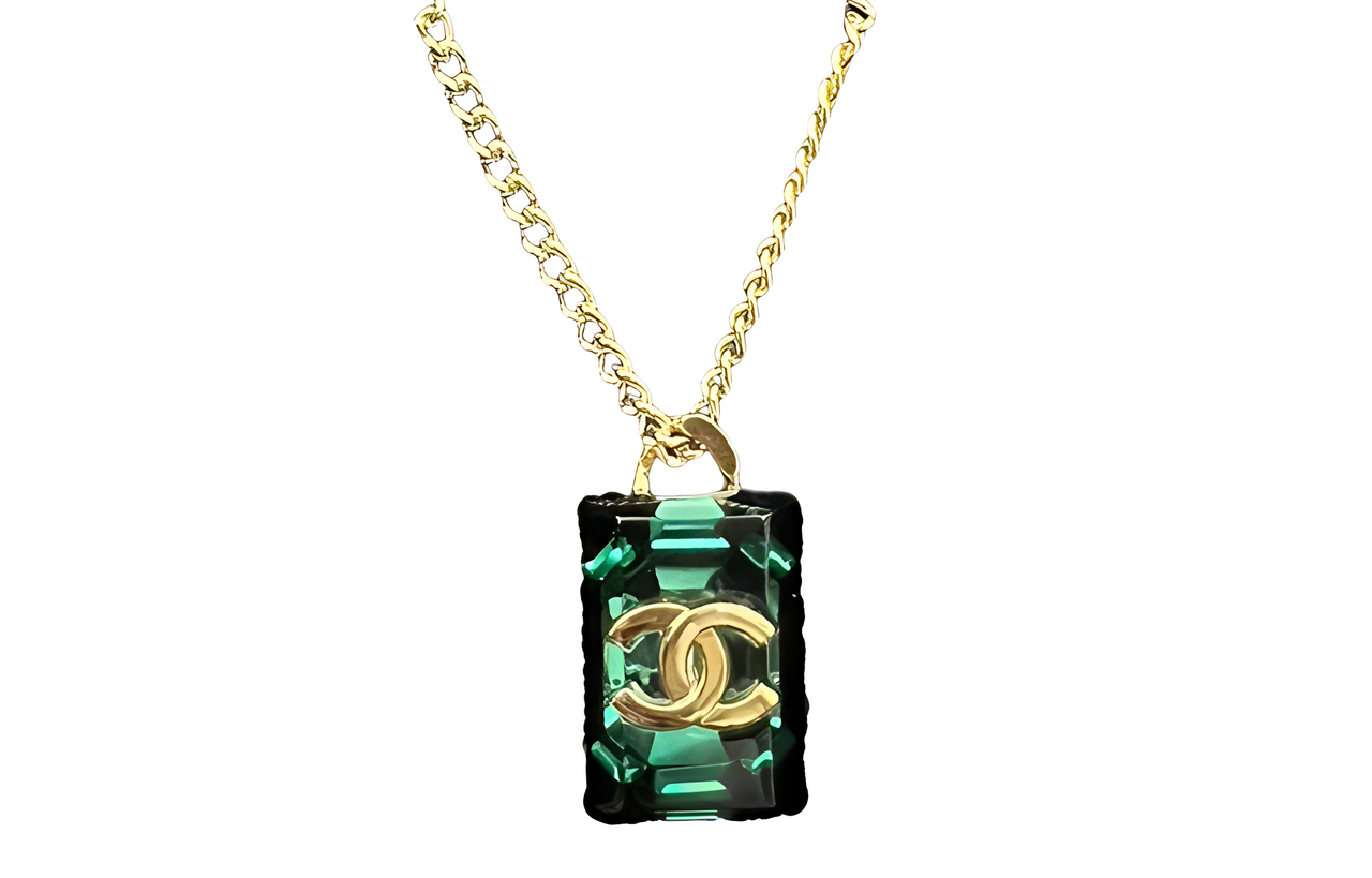 CHANEL Necklaces Unisex Green