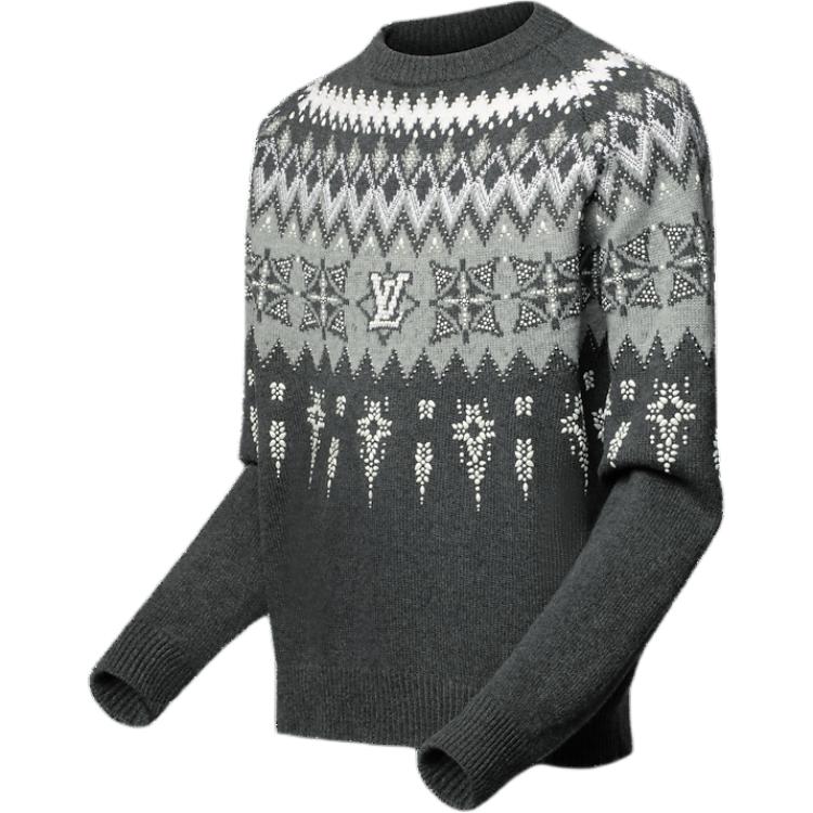 LOUIS VUITTON Embellished Wool-Cashmere Blend Pullover