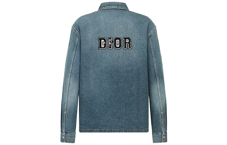 DIOR Dior Quarterly New Products Denim Jacket Men's Blue