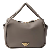 PRADA Grain Leather Shoulder Bag, Crossbody Bag, Handbag Women's Clay
