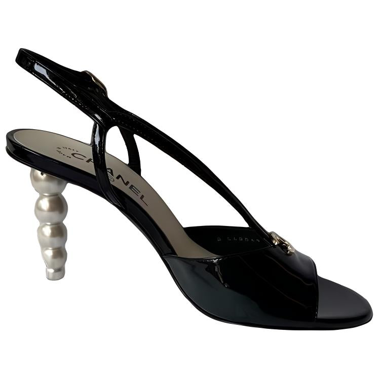 CHANEL Strap Sandals Women's Black