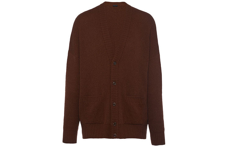 PRADA Cashmere Sweaters Men Tobacco