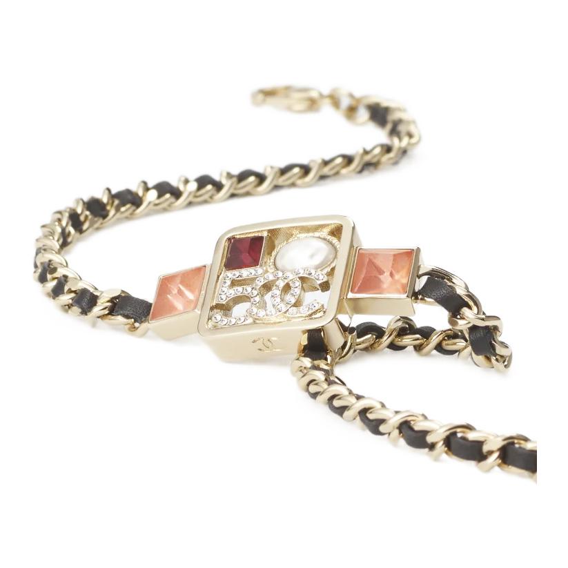 CHANEL Necklaces Women's Black