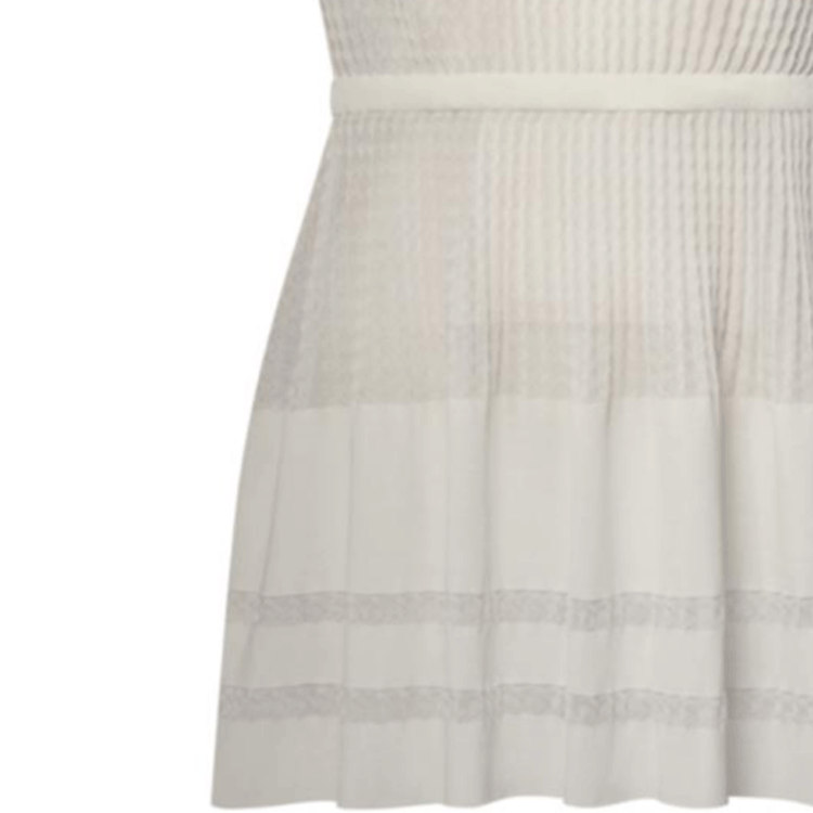 LOUIS VUITTON Scallop Knit Dress