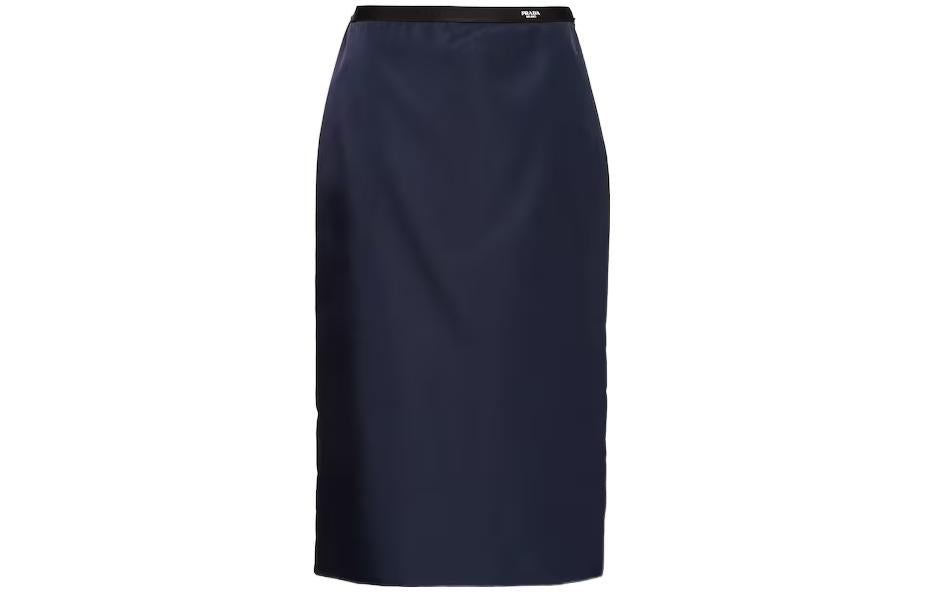 PRADA Casual Long Skirts Women's Marine Blue
