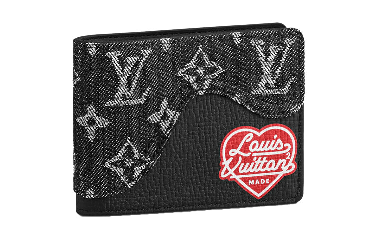 LOUIS VUITTON X Nigo Slender Wallet Monogram Black