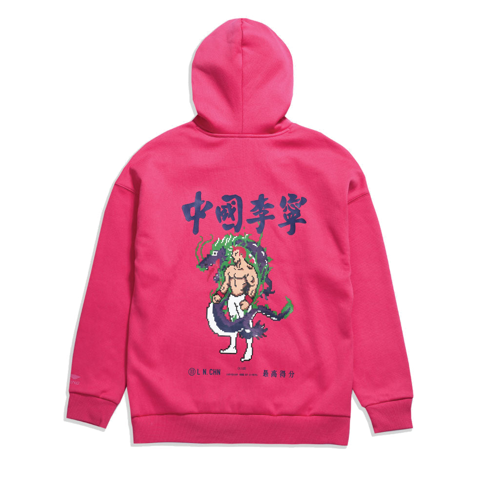 Li-Ning Paris Fashion Week FW20 Series Loose Pullover Hoodie 'Pink' AWDQ621-1