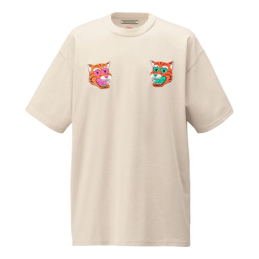 Onitsuka Tiger Graphic T-shirt 'Almond Milk' 2183B303-200