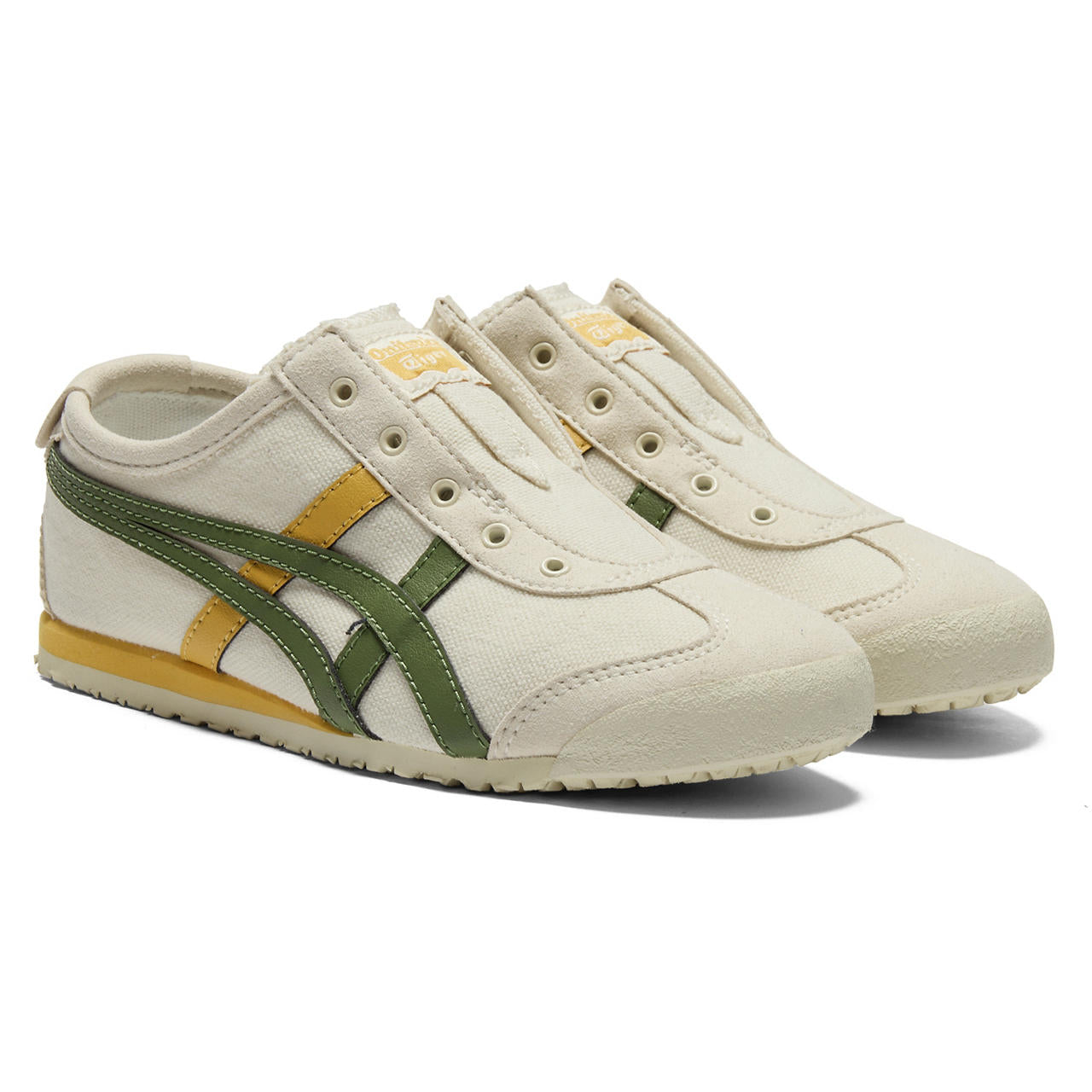 (GS) Onitsuka Tiger Mexico 66 Slip-On 'Beige Green Yellow' 1184A085-202