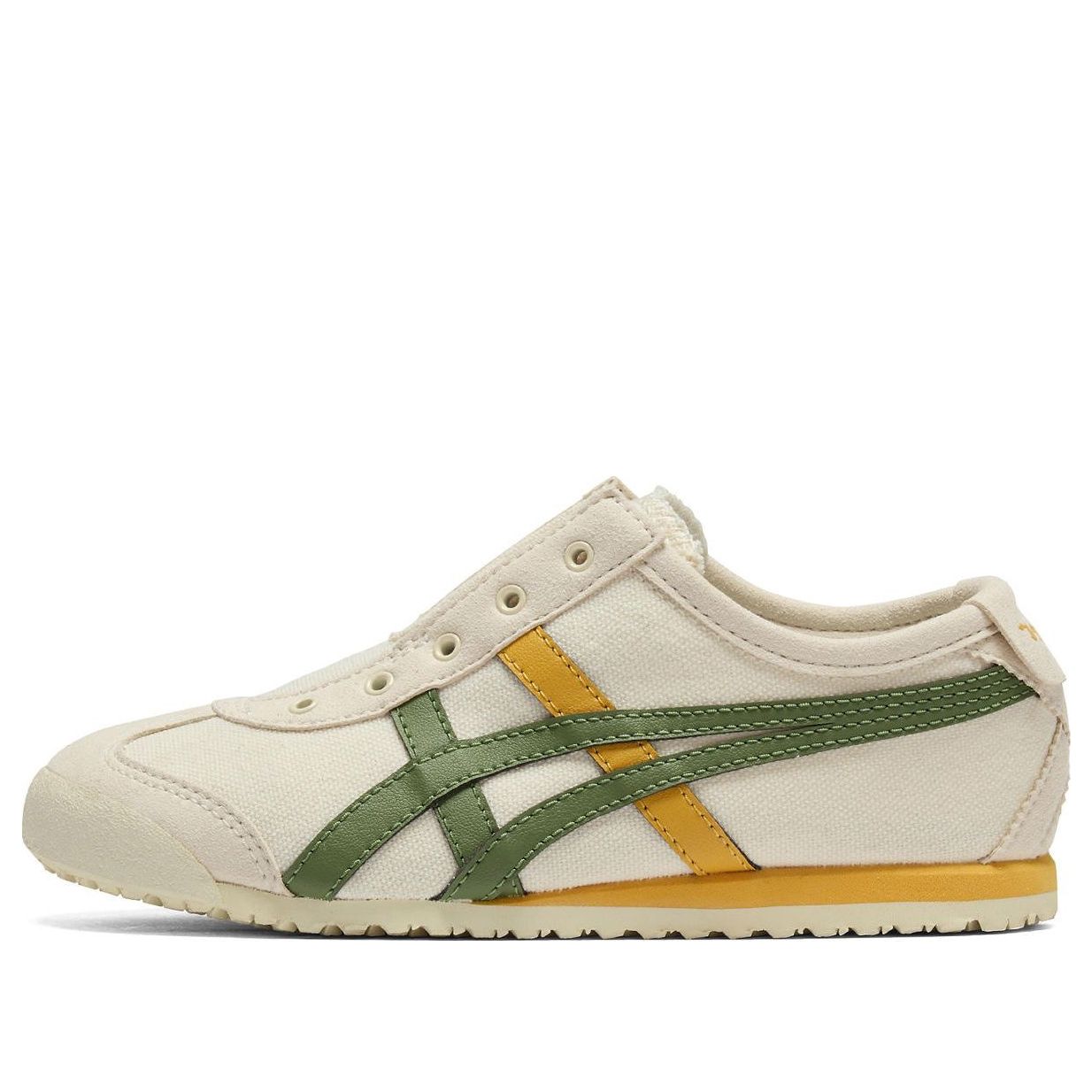 (GS) Onitsuka Tiger Mexico 66 Slip-On 'Beige Green Yellow' 1184A085-202