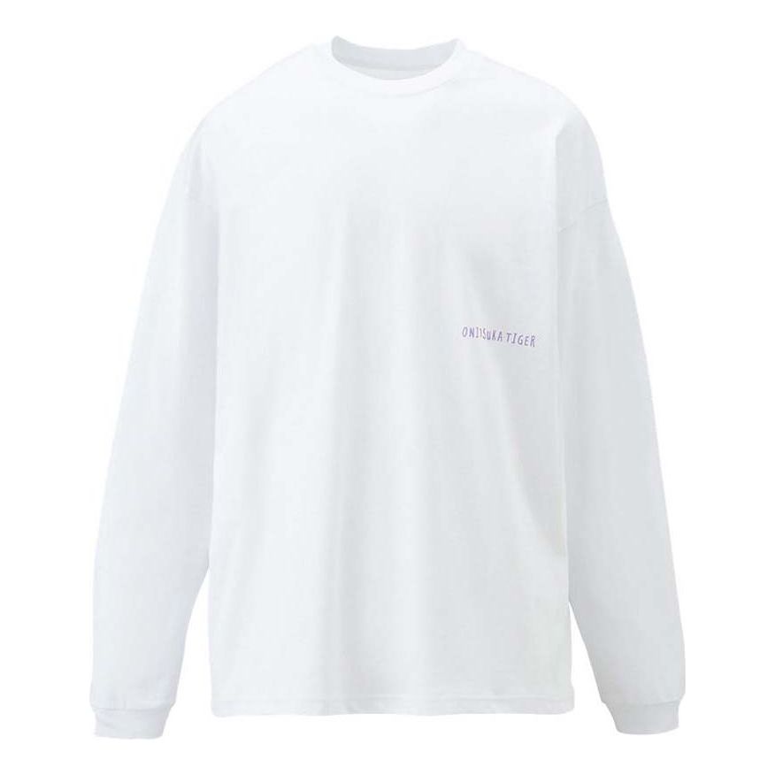 Onitsuka Tiger Graphic Long Sleeves T-Shirt 'White Purple' 2183B163-100