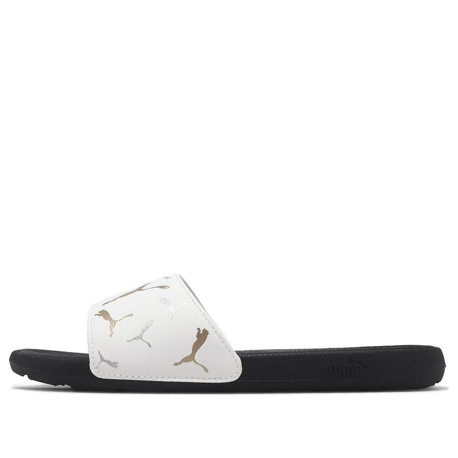 (WMNS) PUMA Cool Cat 2.0 Slides 'Toss White Team Gold' 393338-05