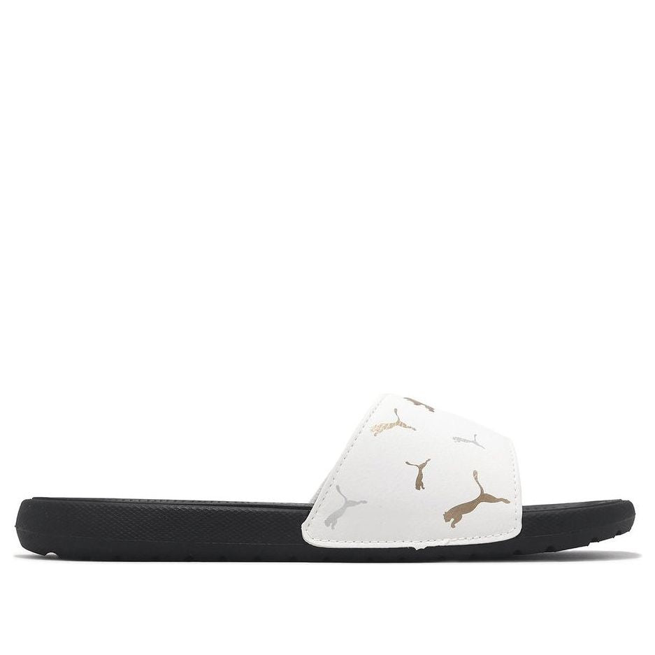 (WMNS) PUMA Cool Cat 2.0 Slides 'Toss White Team Gold' 393338-05