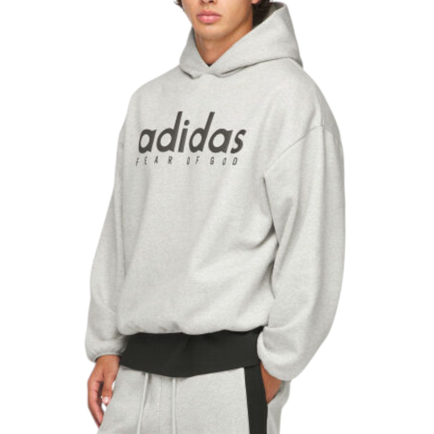 adidas x FEAR OF GOD ATHLETICS Oversized Hoodie Asia Sizing 'Heather Grey' JZ7367