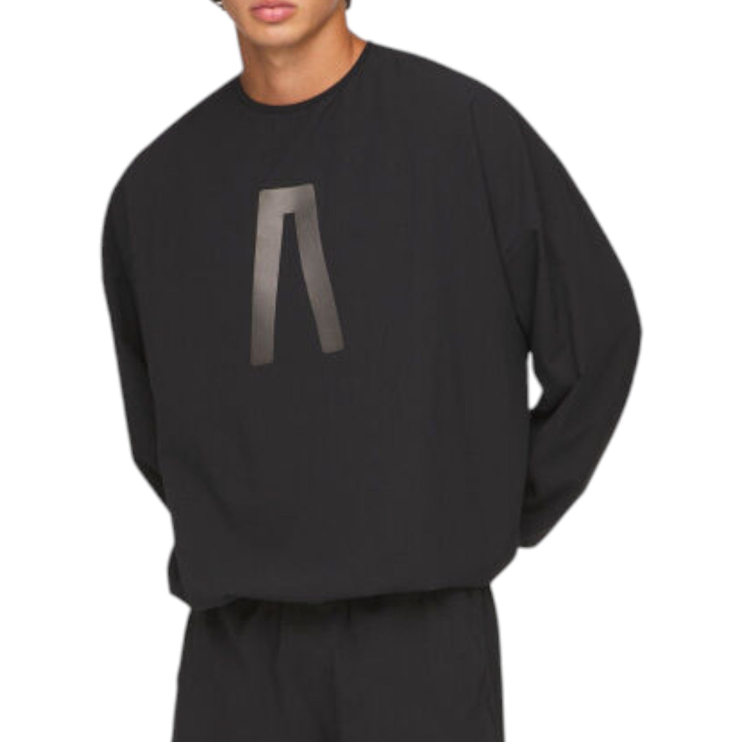 adidas x FEAR OF GOD ATHLETICS Meltaway Oversized Long-Sleeve T-Shirt 'Jet Black' JZ7376