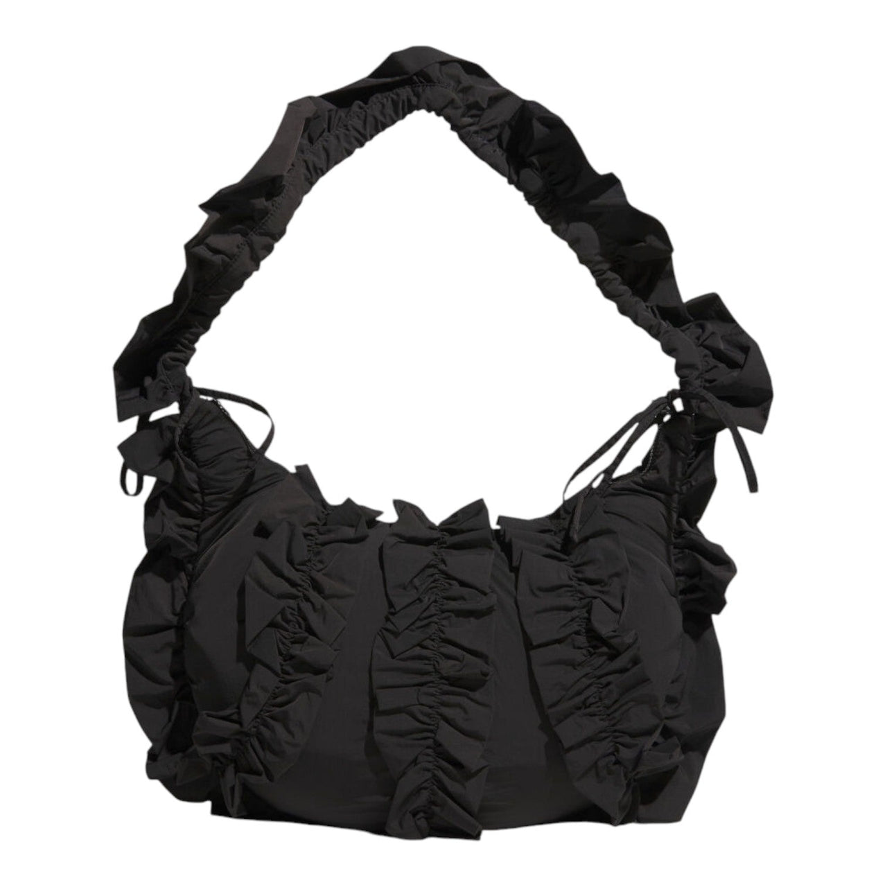 adidas Ruffle Shoulder Bag 'Black' IA8915
