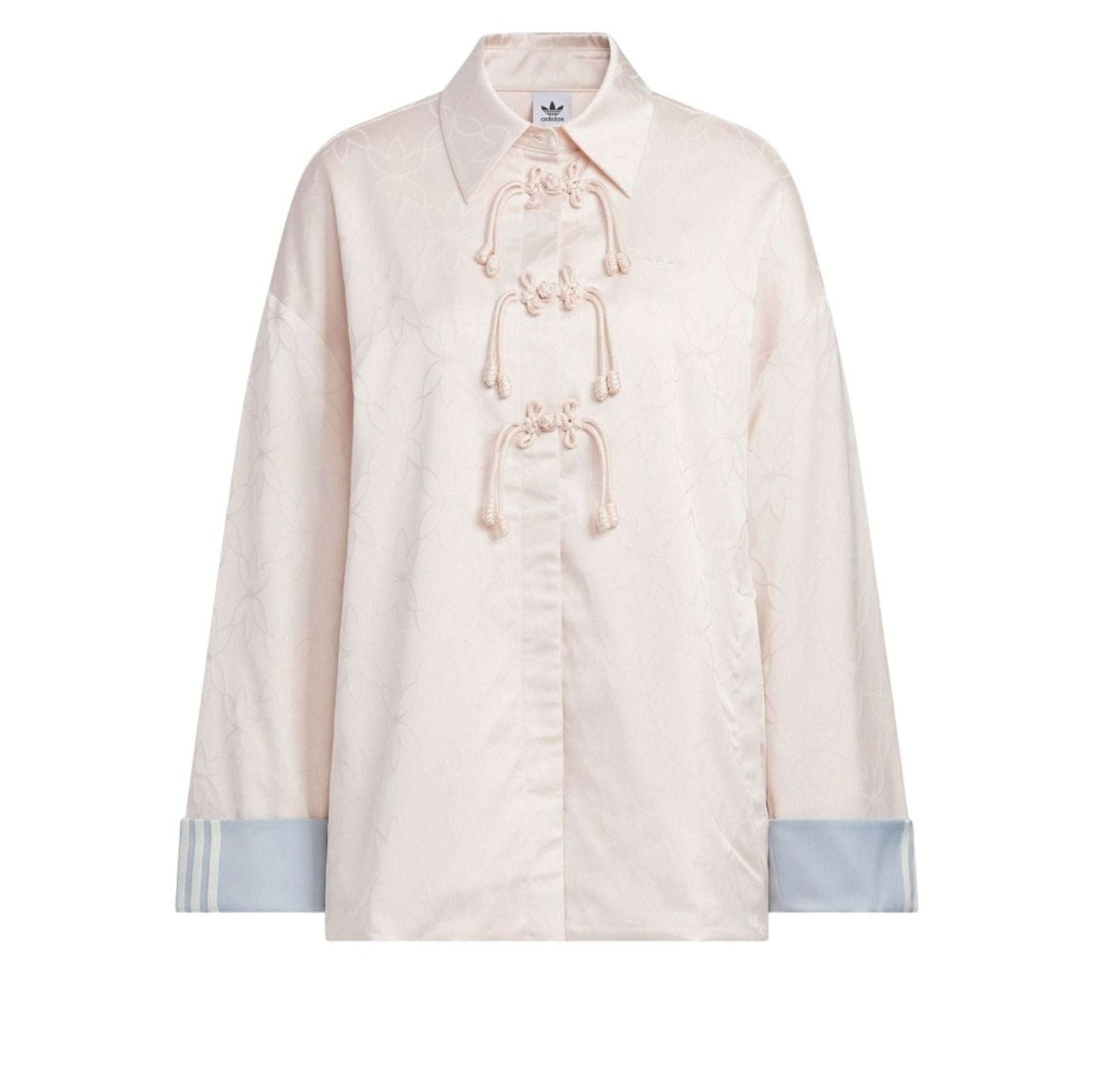 (WMNS) adidas New Chinese Loose Fit Shirt Jacket Asia Sizing 'Wonder Quartz' KB6408