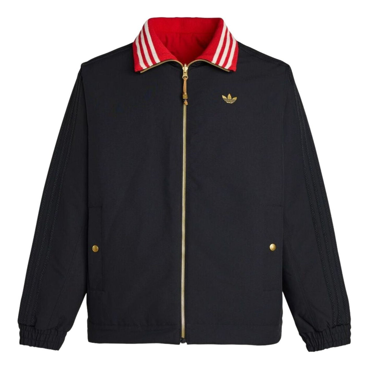 adidas LNY Jacket Padded 'Black Better Scarlet' KT0639