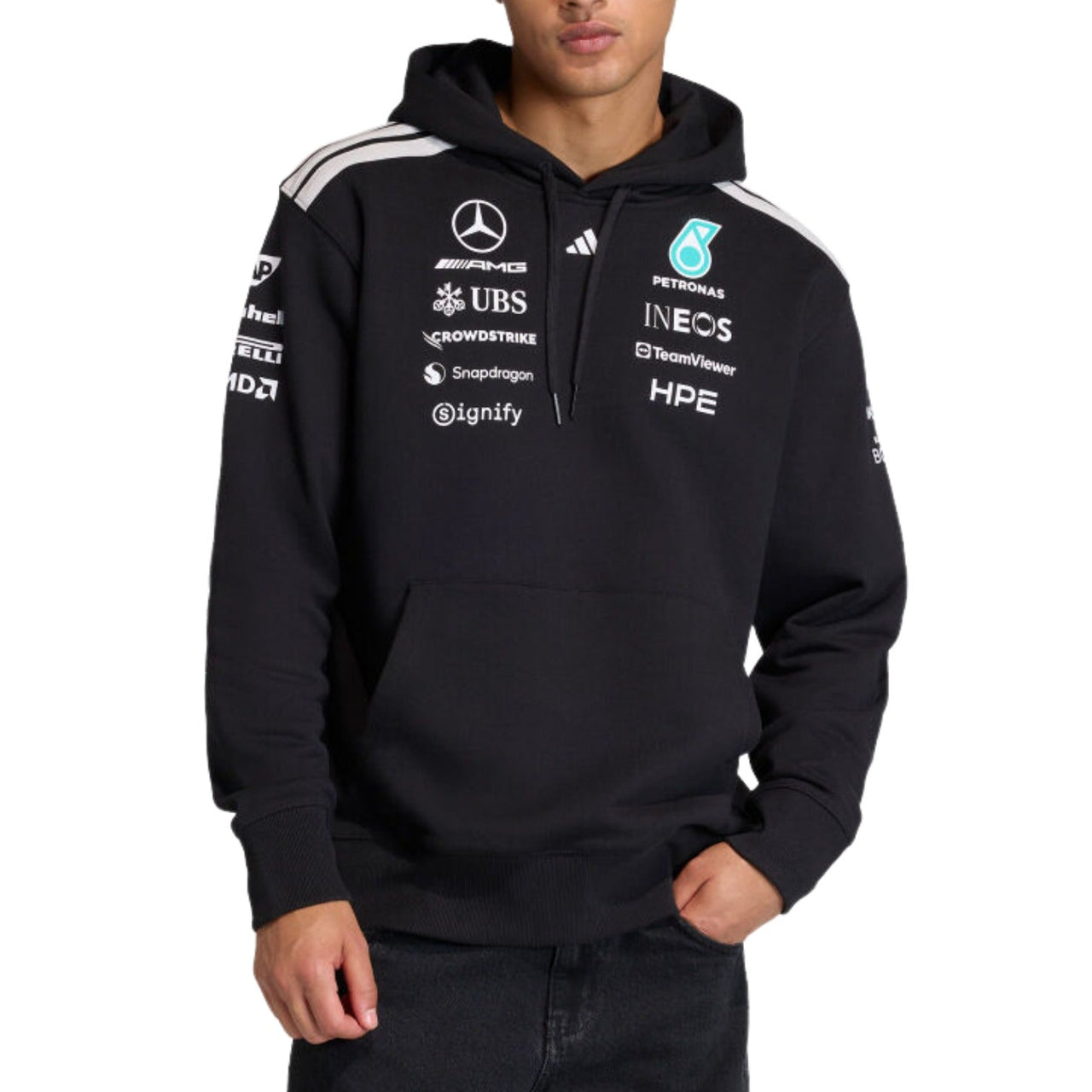 adidas x Mercedes AMG Petronas Formula 1 Team Driver Hood sweatshirt 'Black' KF0166