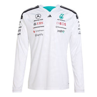 adidas x Mercedes AMG Petronas Formula 1 Longsleeve Team Driver Jersey 'White' KF0147