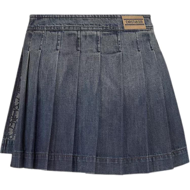 DIOR Denim Short Skirts Women's Blue