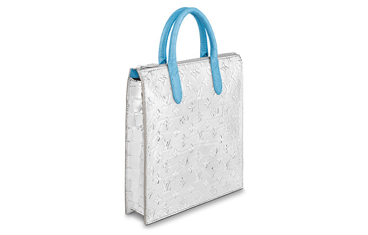 LOUIS VUITTON Crocodile Leather Shoulder Bag Crossbody Bag Handbag Men's Silver