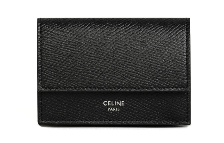 CELINE Grained Calfskin Wallet Men's Black