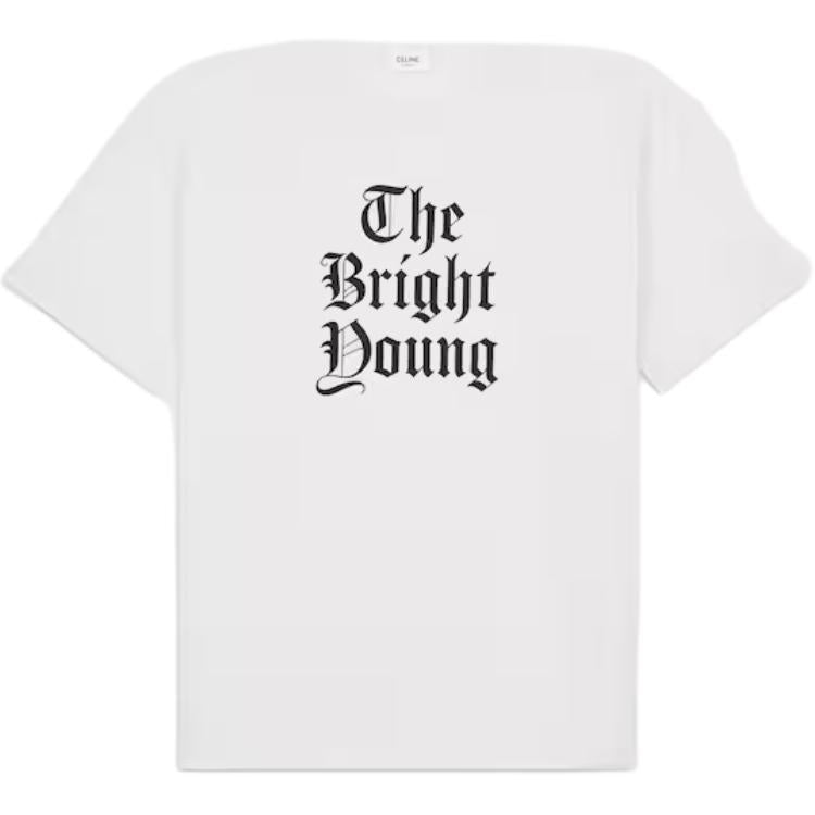 CELINE Bright Young Loose T shirt In Cotton Jersey