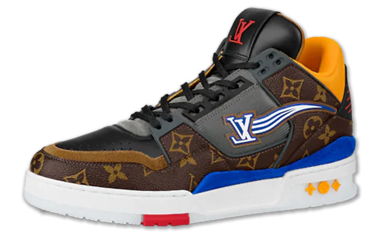 LOUIS VUITTON Trainer Stylish Skateboarding Shoes Men's Brown