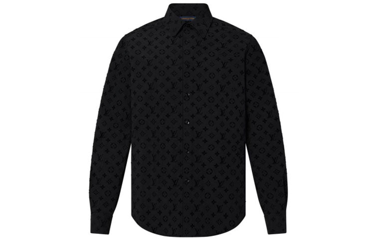 LOUIS VUITTON Flocked Monogram Classic Shirt