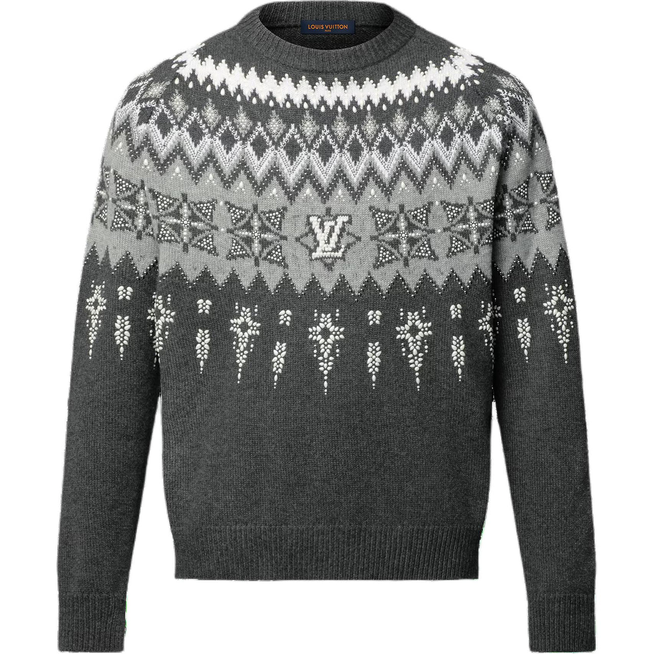 LOUIS VUITTON Embellished Wool-Cashmere Blend Pullover