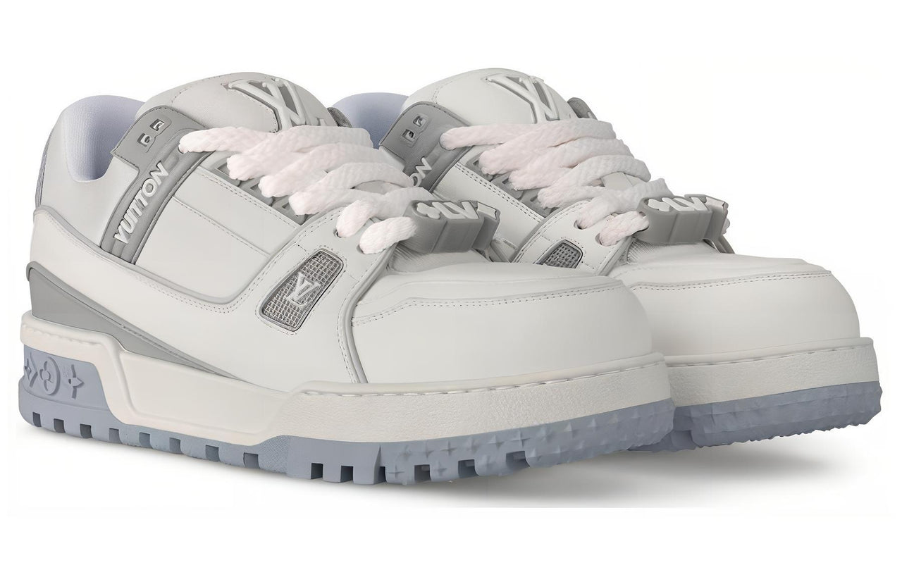 LOUIS VUITTON Trainer Maxi Little Jigglypuff Low Top Skateboard Shoes Women's White Gray
