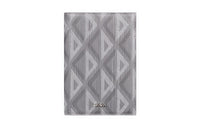 DIOR CD Diamond Canvas Passport Case Card Holder Wallet Passport Holder Men's Gray