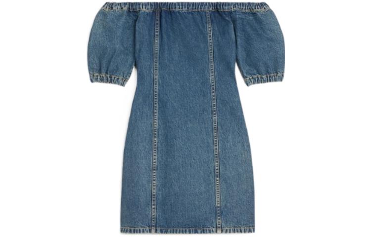CELINE Lolita Buttoned Off Shoulder Dress